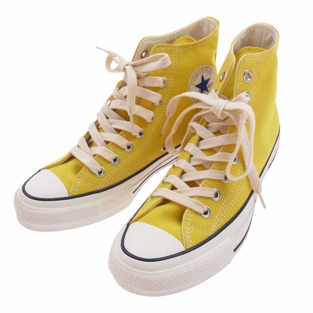 CONVERSE コンバース 1CL573 CHUCK TAYLOR CANVAS HI チャックテイラー キャンバス ハイ Vibram ビブラムソール マスタード スニーカー イエロー系 25cm【美品】【中古】