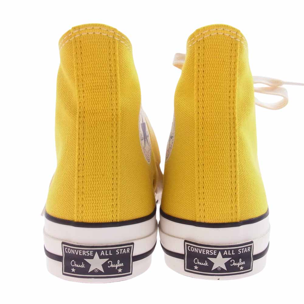 CONVERSE コンバース 1CL573 CHUCK TAYLOR CANVAS HI チャックテイラー キャンバス ハイ Vibram ビブラムソール マスタード スニーカー イエロー系 25cm【美品】【中古】