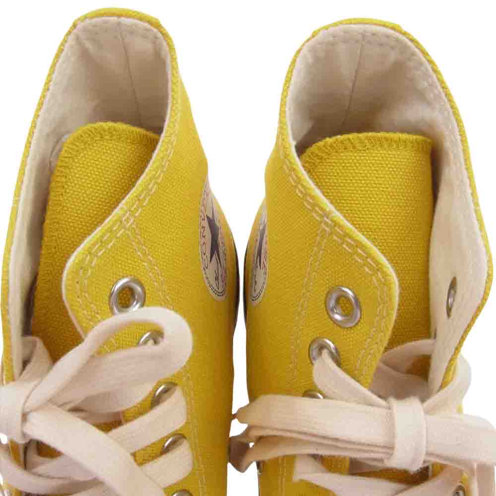 CONVERSE コンバース 1CL573 CHUCK TAYLOR CANVAS HI チャックテイラー キャンバス ハイ Vibram ビブラムソール マスタード スニーカー イエロー系 25cm【美品】【中古】