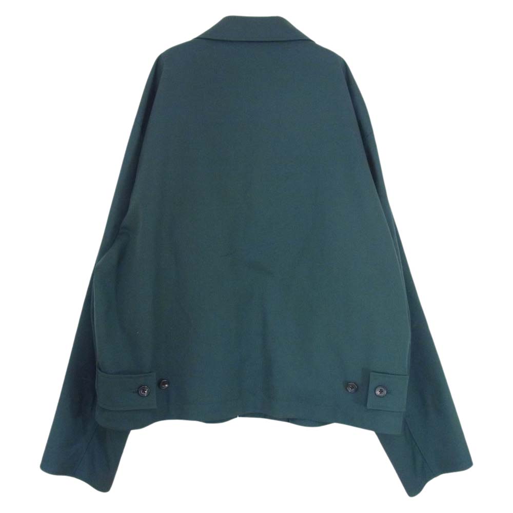 シュタイン 21SS ST.225 DEEP NECK ZIP JACKET ディープ ネック ジップ ジャケット GREEN グリーン系 S【中古】