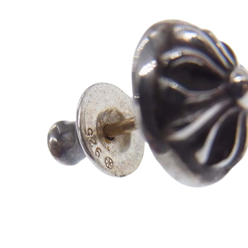 CHROME HEARTS クロムハーツ（原本有） 60153093 STUD CRSBLL クロスボール スタッド ピアス シルバー系【中古】
