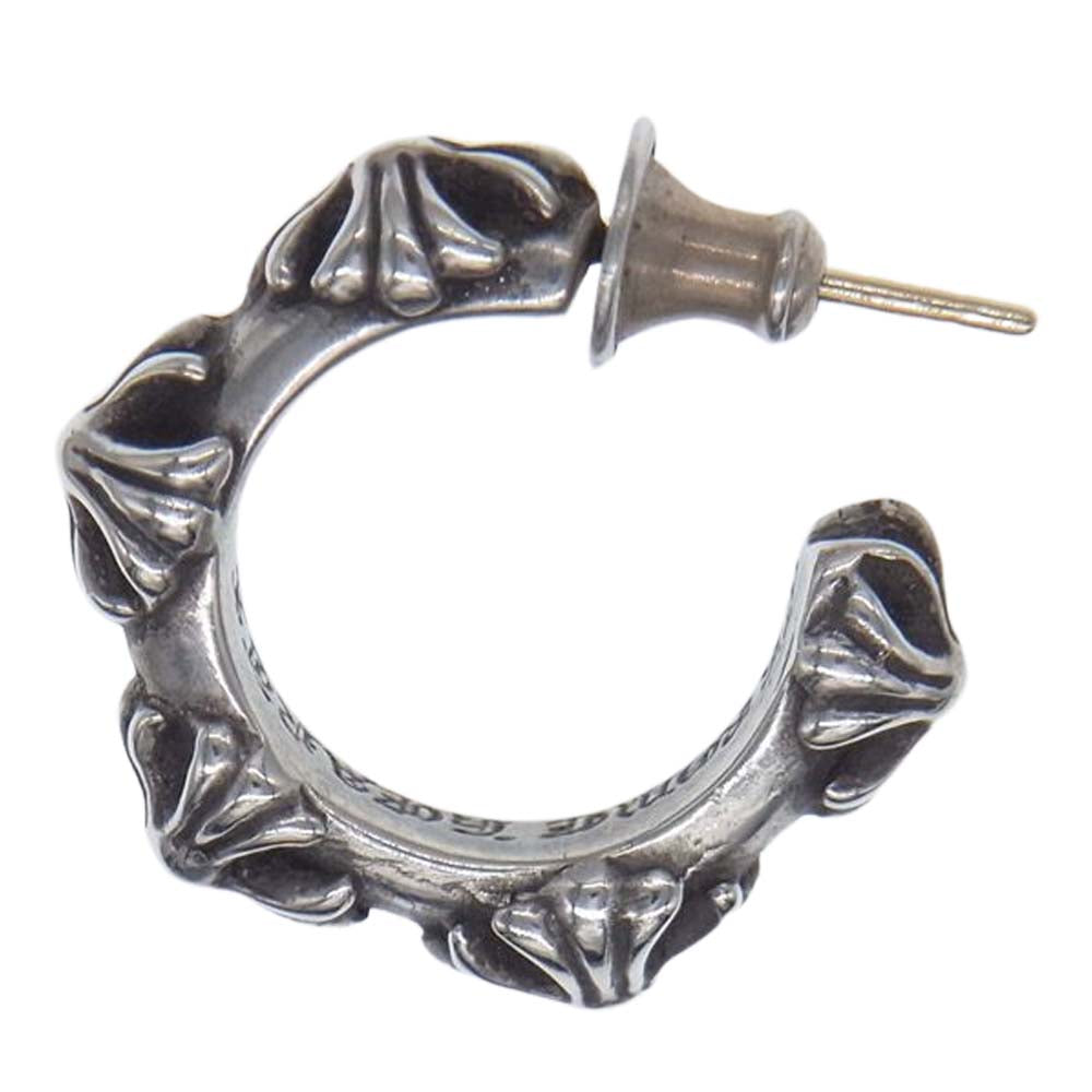 CHROME HEARTS クロムハーツ（原本有） HOOP CROSS SML クロスバンド フープピアス シルバー系【中古】