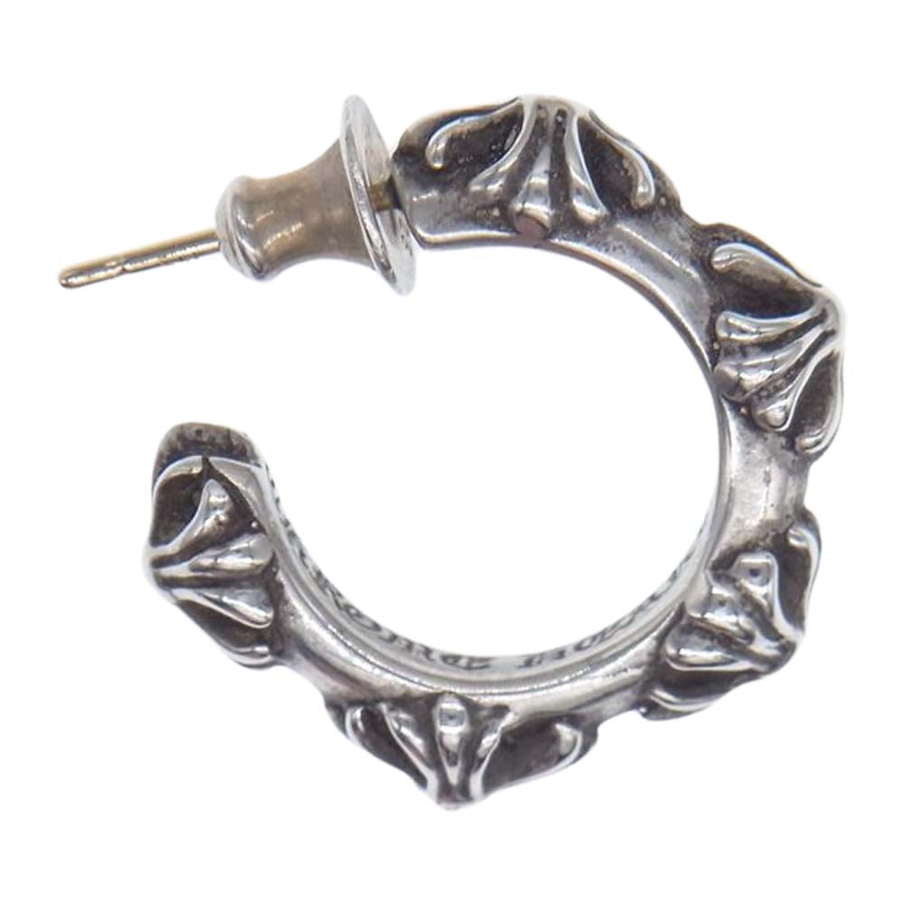 CHROME HEARTS クロムハーツ（原本有） HOOP CROSS SML クロスバンド フープピアス シルバー系【中古】