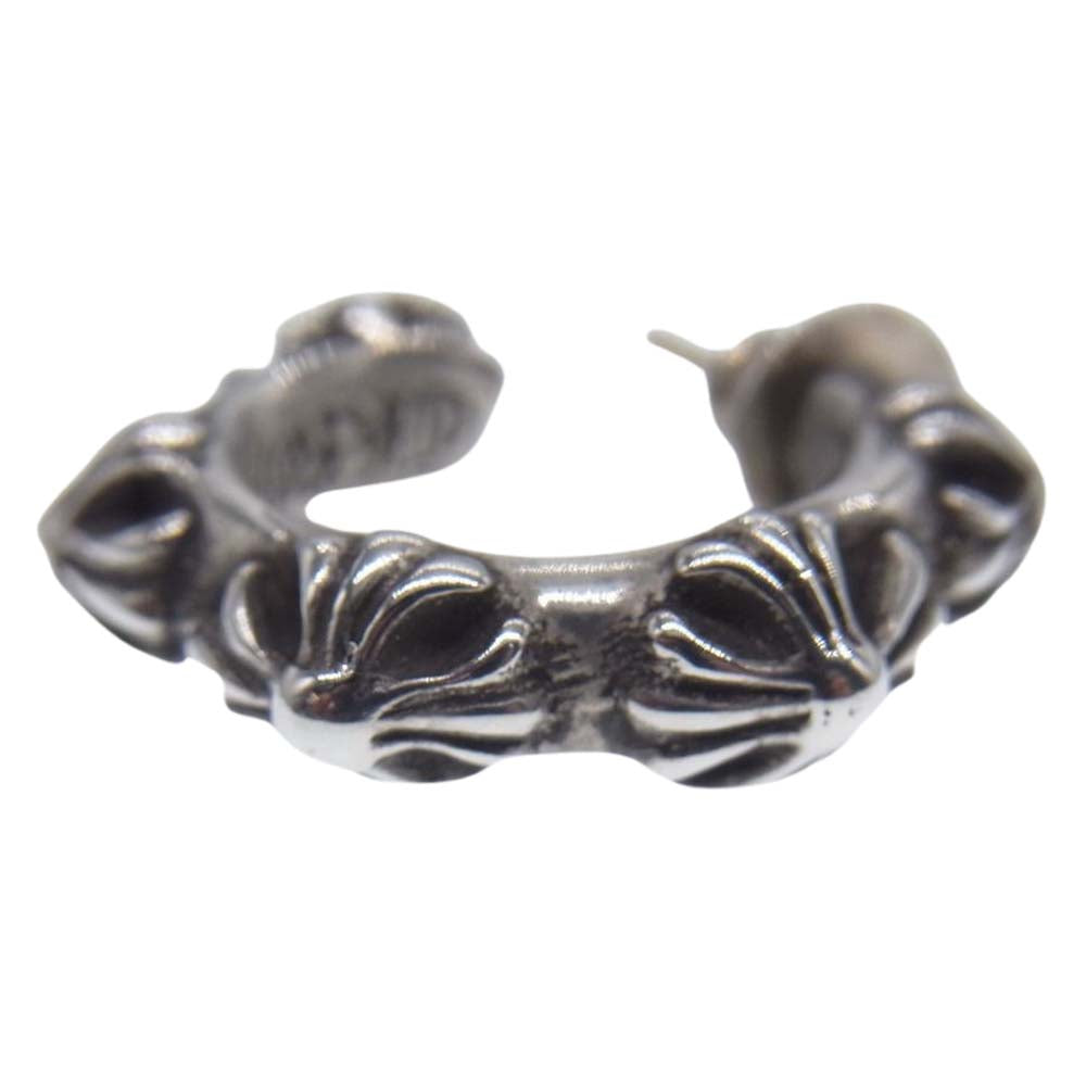 CHROME HEARTS クロムハーツ（原本有） HOOP CROSS SML クロスバンド フープピアス シルバー系【中古】