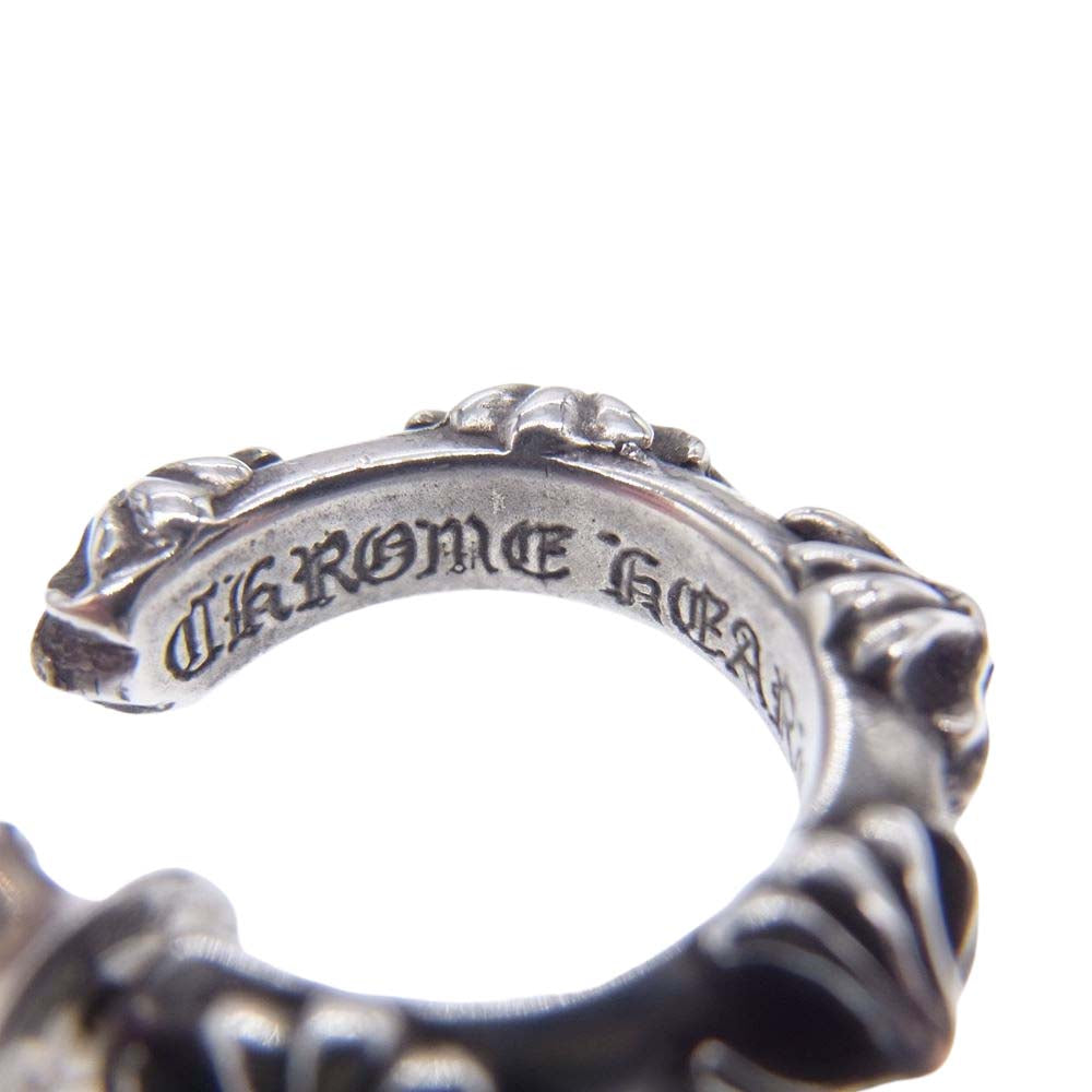 CHROME HEARTS クロムハーツ（原本有） HOOP CROSS SML クロスバンド フープピアス シルバー系【中古】