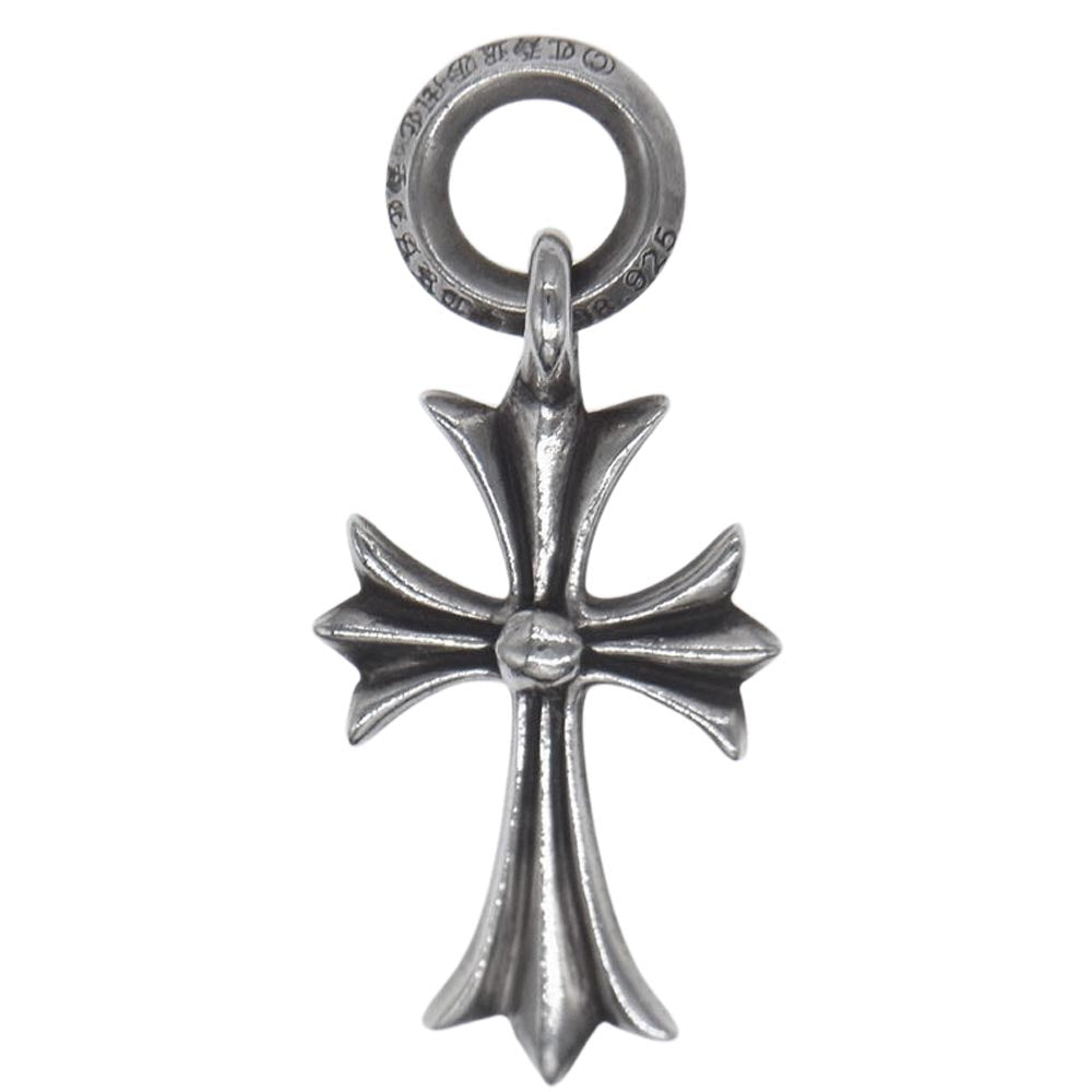 CHROME HEARTS クロムハーツ（原本有） TINY CH CROSS タイニーCHクロス チャーム ペンダントトップ シルバー系【中古】