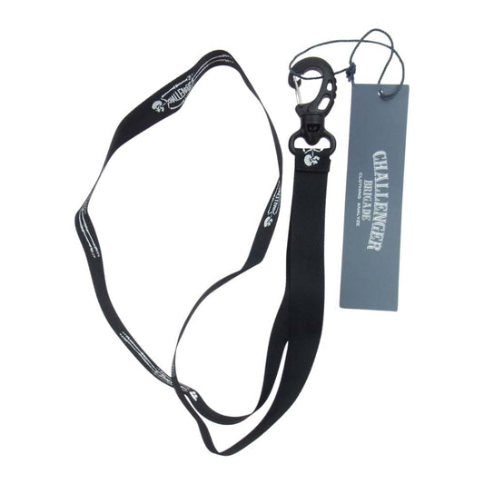 CHALLENGER チャレンジャー CLG-AC 021-018 SKULL PRINTED NECK STRAP スカル プリンテッド ネック ストラップ ブラック系 FREE【新古品】【未使用】【中古】