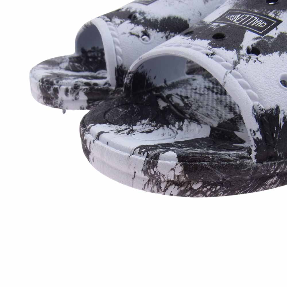 CHALLENGER チャレンジャー MARBLE TRADITIONAL SANDALS マーブル トラディショナル サンダル ブラック系 ホワイト系 L【新古品】【未使用】【中古】
