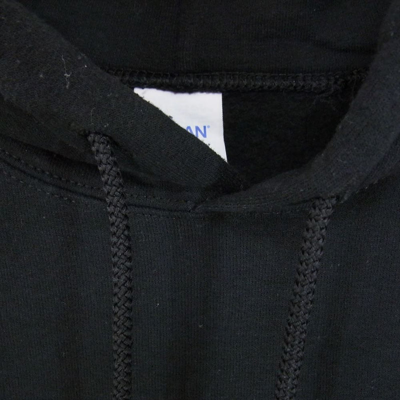 東京インディアンズ 胸 袖 バック プリント プリント スウェット パーカー ブラック系 L【中古】