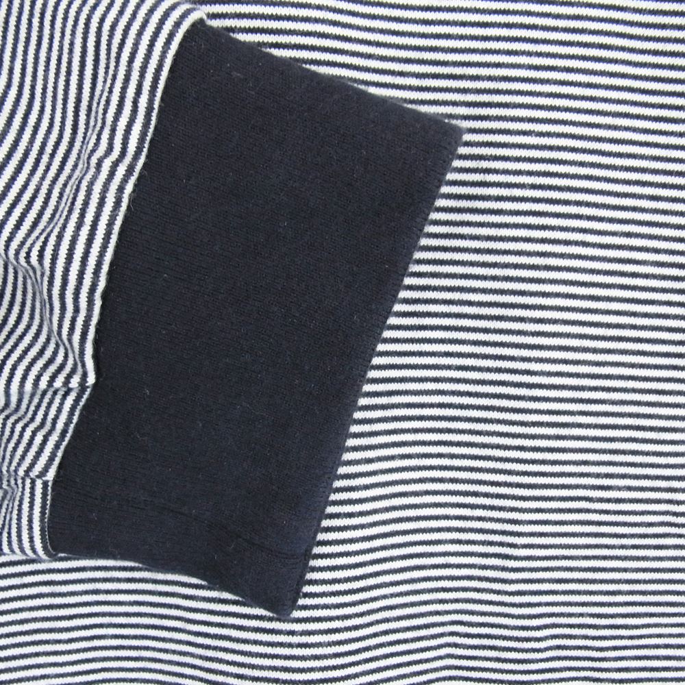GRAPHPAPER グラフペーパー 23SS GU231-70322B Narrow Border L/S Tee ナロー ボーダー Tシャツ ロングスリーブ ロンT 長袖 ネイビー系 ホワイト系 2【中古】