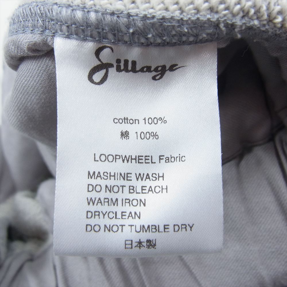 シラージ 23SS × mocT モクティー loop wheel circular pants サーキュラー ワイド スウェット パンツ グレー系 F【中古】