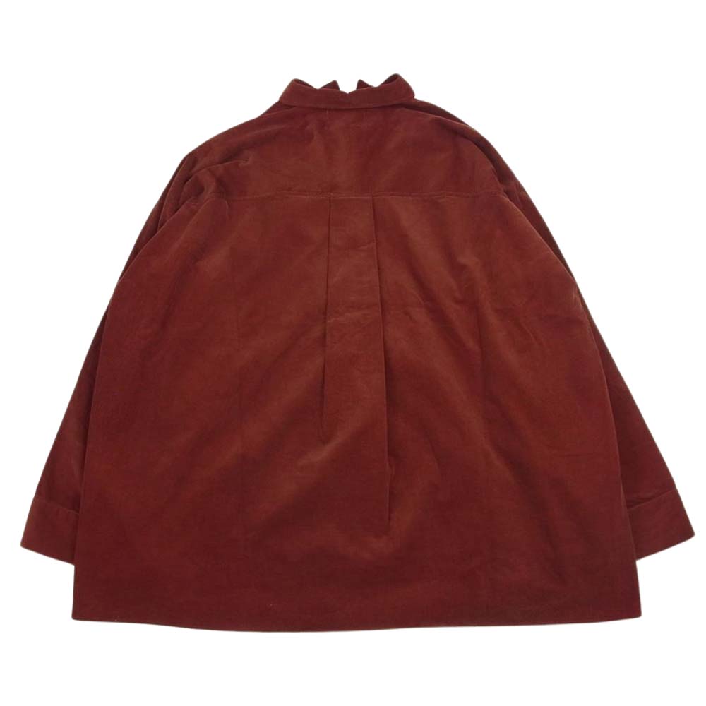 GRAPHPAPER グラフペーパー 22AW GM223-50153 Suvin Corduroy Regular Collar York Sleeve Shirt スヴィン コーデュロイ レギュラーカラー ヨーク スリーブ シャツ 長袖 ブラウン系 F【中古】