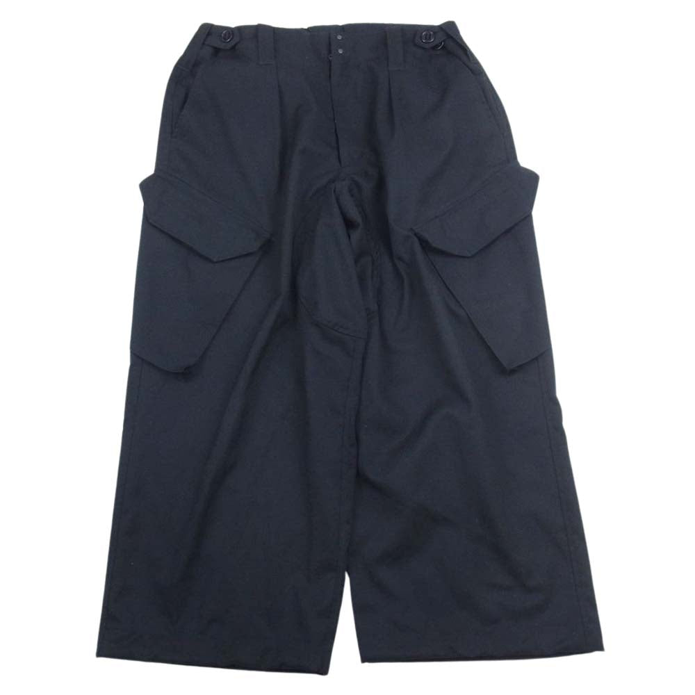 GRAPHPAPER グラフペーパー 22AW 023-SP-001-GP × SOUMO ソウモ Parachute Flight Trousers パラシュート フライト トラウザーズ パンツ ブラック系 02【中古】