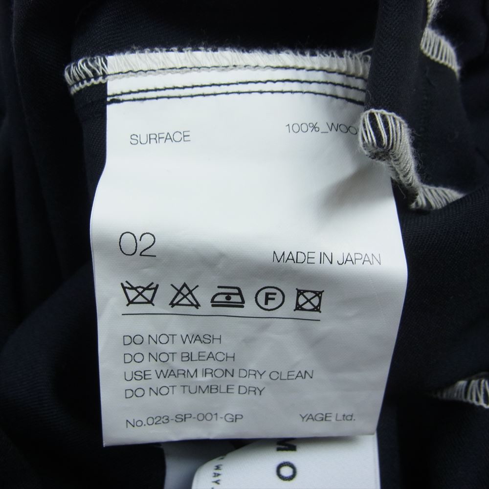 GRAPHPAPER グラフペーパー 22AW 023-SP-001-GP × SOUMO ソウモ Parachute Flight Trousers パラシュート フライト トラウザーズ パンツ ブラック系 02【中古】
