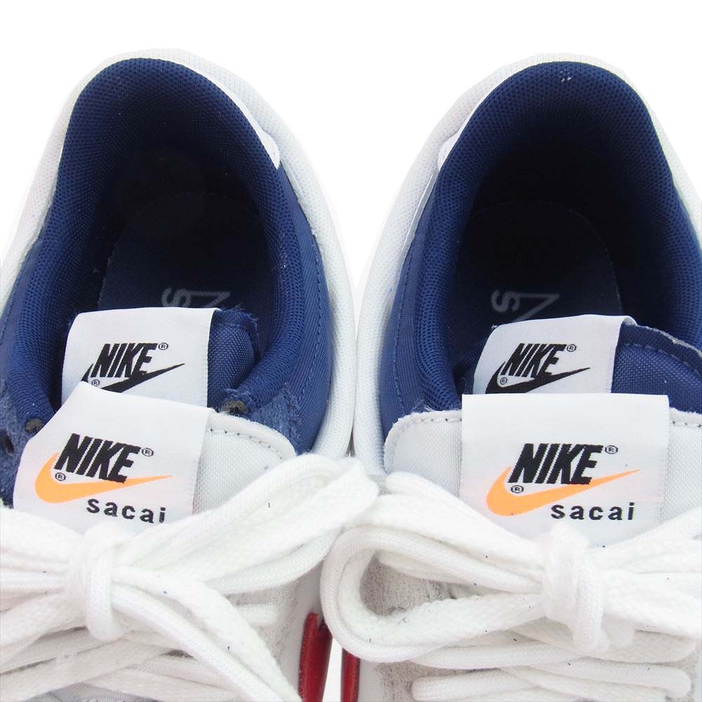 NIKE ナイキ DQ0581-100  × sacai サカイ Zoom Cortez White and University Red ズーム コルテッツ スニーカー ホワイト系 29cm【中古】