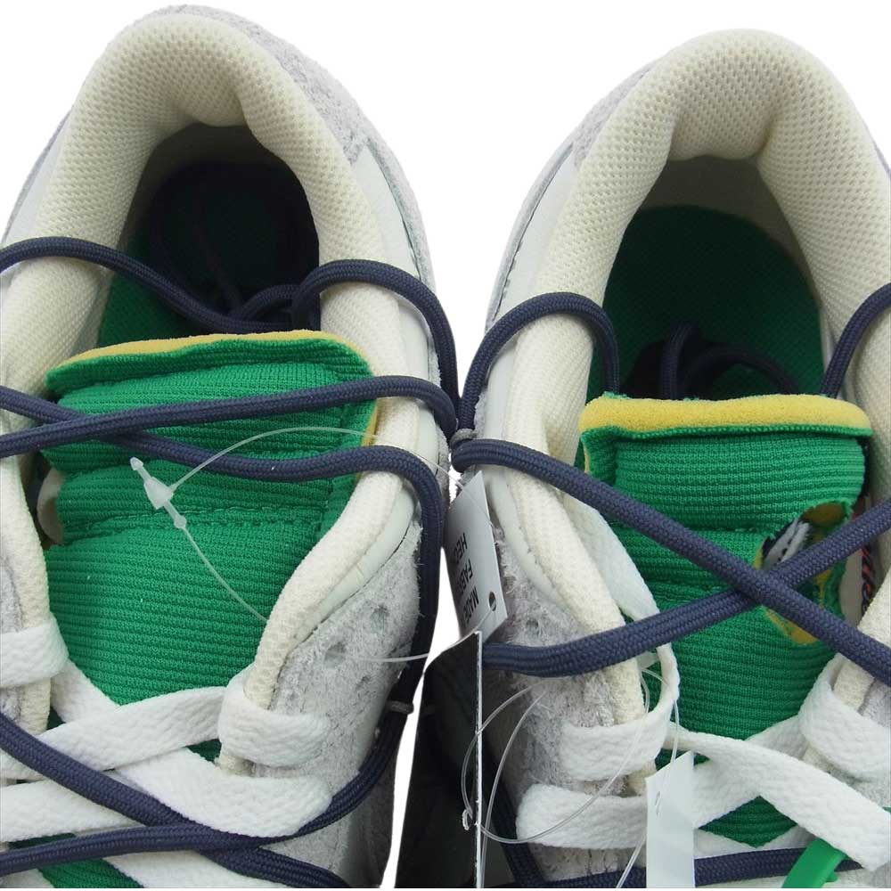 NIKE ナイキ DJ0950-115  × Off-White オフホワイト Dunk Low Sail Neutral Grey Gridiron ナイキ ダンク ロー スニーカー オフホワイト系 28.5cm【新古品】【未使用】【中古】