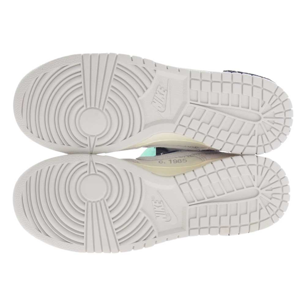 NIKE ナイキ DJ0950-115  × Off-White オフホワイト Dunk Low Sail Neutral Grey Gridiron ナイキ ダンク ロー スニーカー オフホワイト系 28.5cm【新古品】【未使用】【中古】