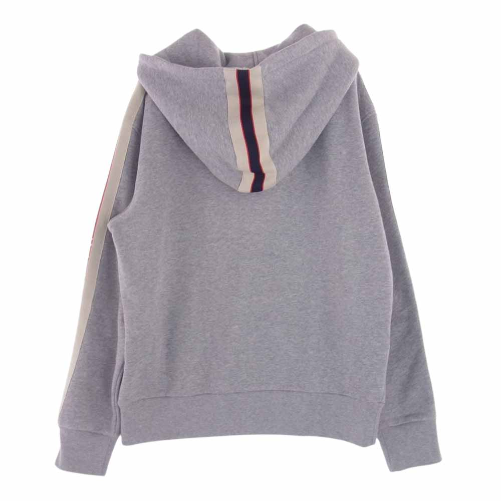 GUCCI グッチ 17AW 497250 X9197 ロゴ テクニカル ジップ パーカー グレー系 S【美品】【中古】