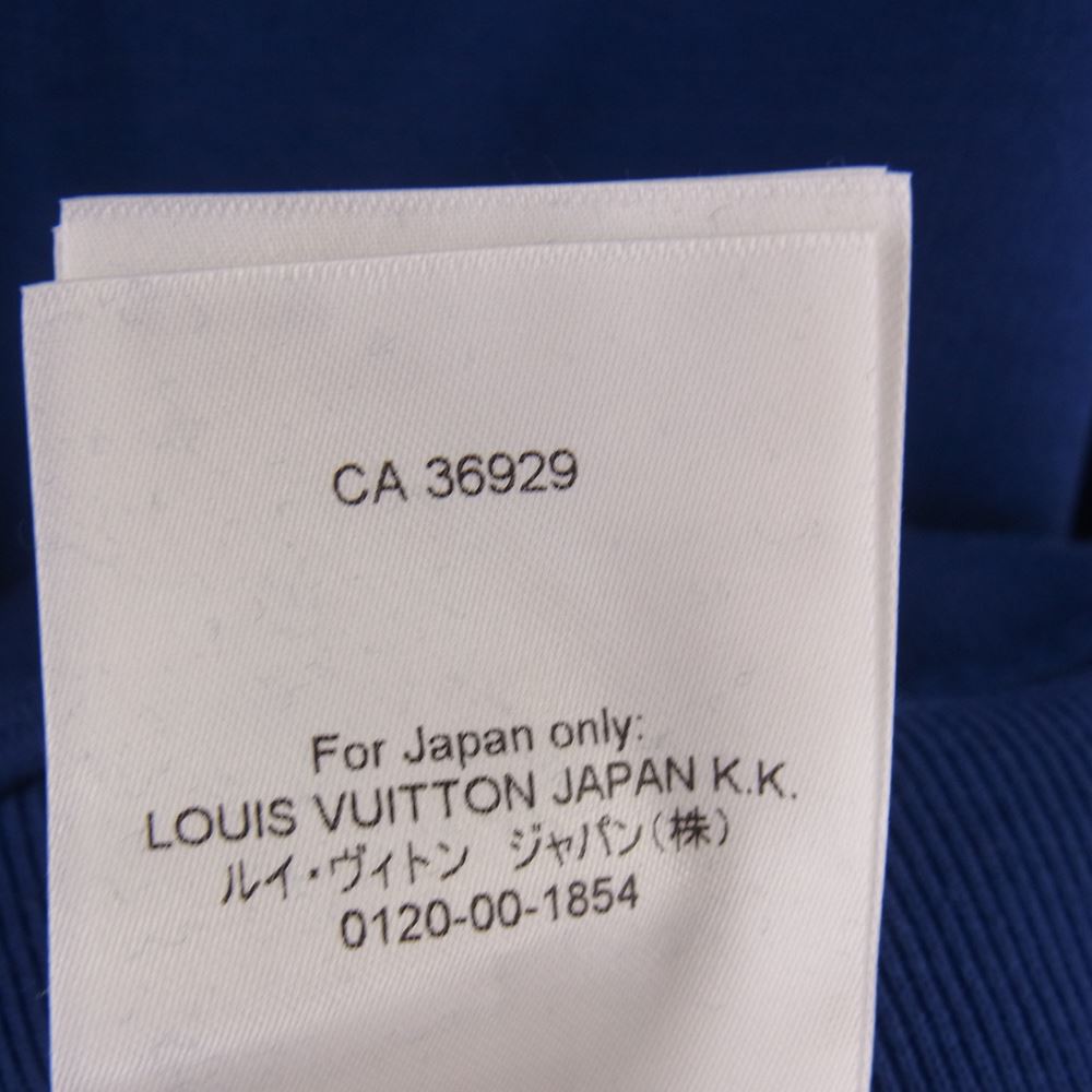 LOUIS VUITTON ルイ・ヴィトン 22AW 1AA4I8 モノグラム サークルカット フーディ パーカー ブルー系 XL【美品】【中古】