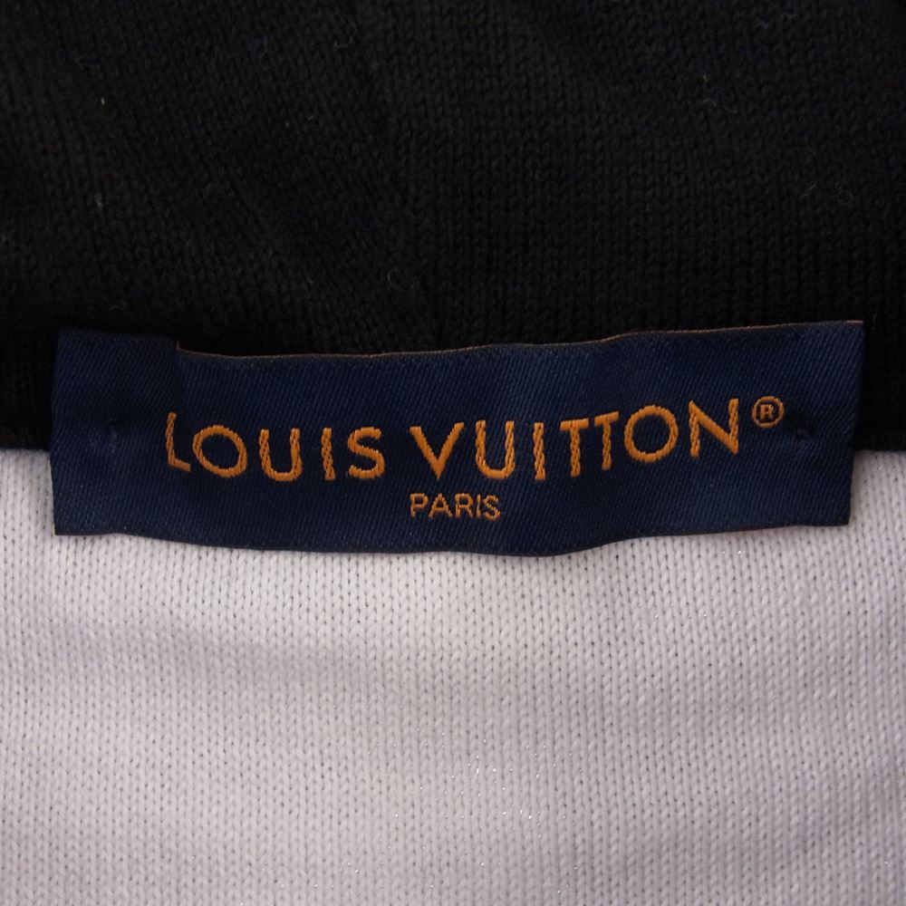 LOUIS VUITTON ルイ・ヴィトン 23SS モノグラム グラディエント フーディ ニット プルオーバー パーカー ブラック系 XL【美品】【中古】