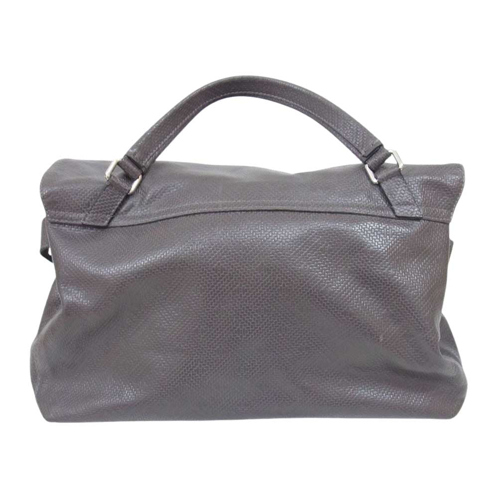ZANELLATO ザネラート POSTINA M+ 3WAY ショルダーバッグ グレー系【中古】