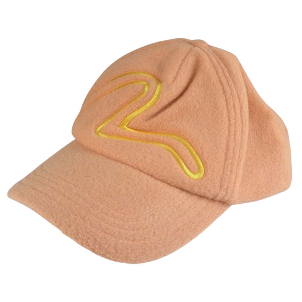EVISU エヴィス カモメ ペイント フリース キャップ オレンジ系 F【中古】
