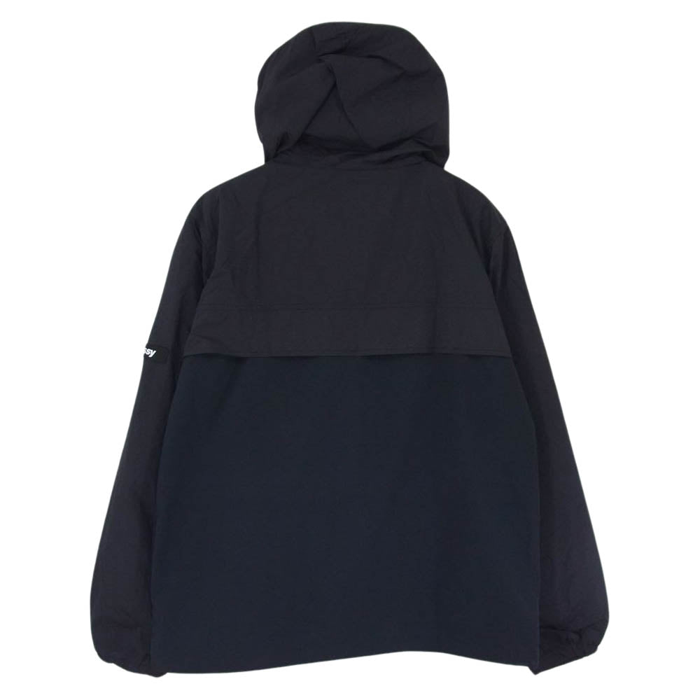 STUSSY ステューシー ナイロン ジップ フーディ ジャケット ブラック系 S【中古】