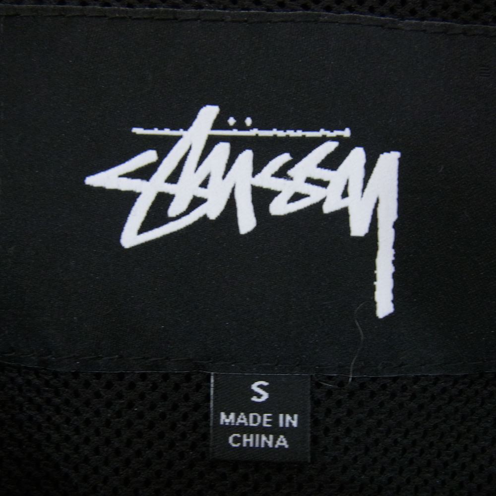 STUSSY ステューシー ナイロン ジップ フーディ ジャケット ブラック系 S【中古】