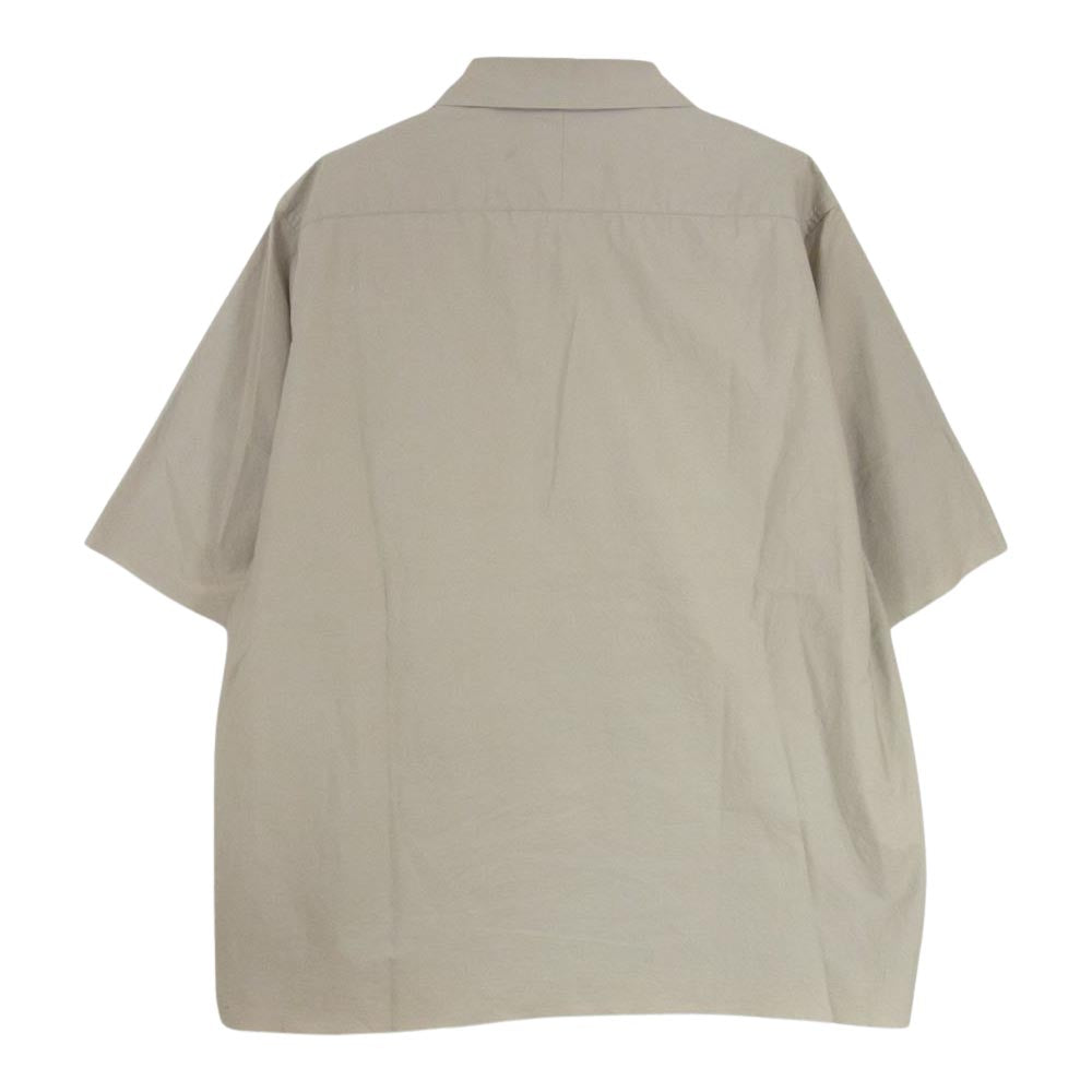 AURALEE オーラリー A9SS01IS オープンカラー 半袖 シャツ ベージュ ベージュ系 3【中古】