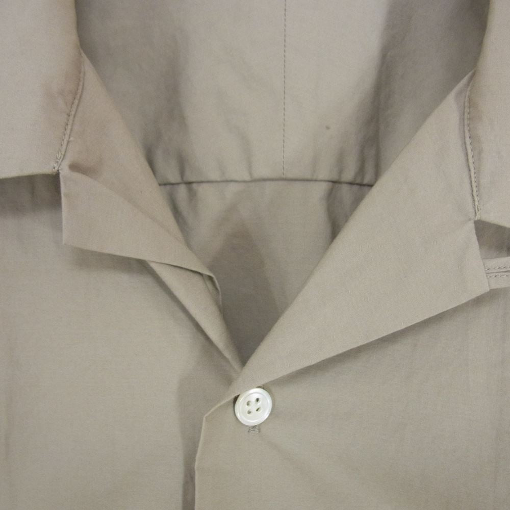 AURALEE オーラリー A9SS01IS オープンカラー 半袖 シャツ ベージュ ベージュ系 3【中古】