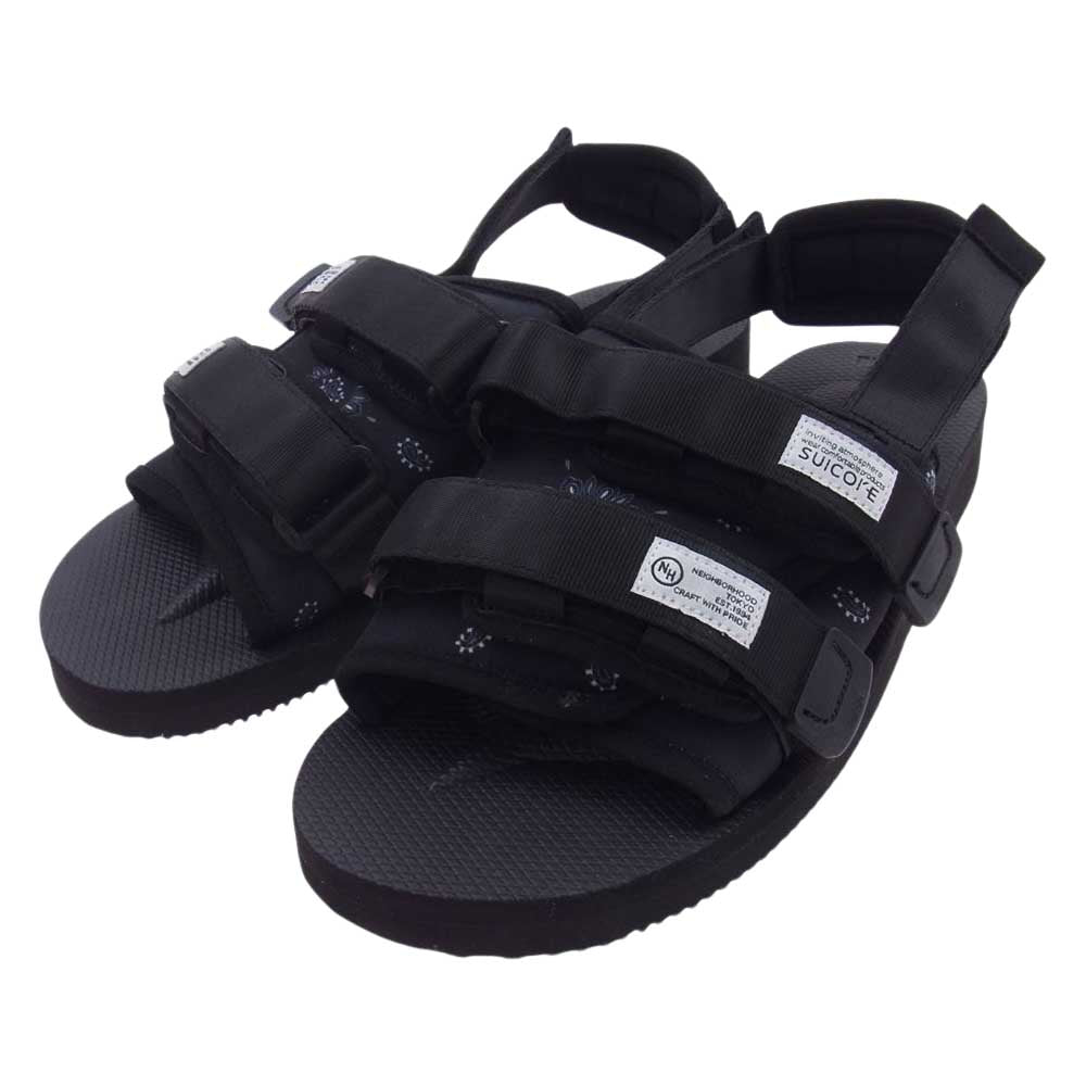 NEIGHBORHOOD ネイバーフッド OG-056-2NH/MOTO-2NH SUICOKE MOTO SANDAL モト サンダル ブラック系 26cm【美品】【中古】