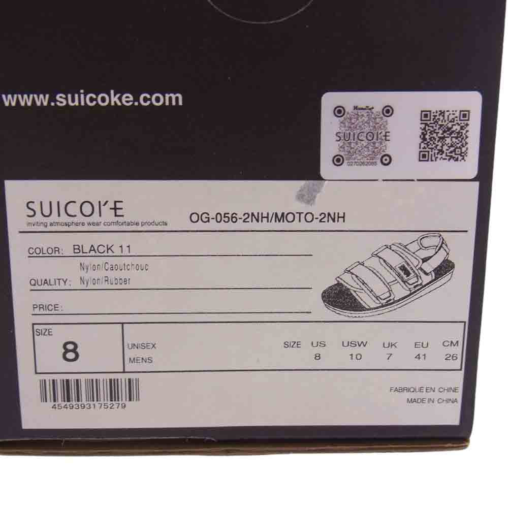 NEIGHBORHOOD ネイバーフッド OG-056-2NH/MOTO-2NH SUICOKE MOTO SANDAL モト サンダル ブラック系 26cm【美品】【中古】