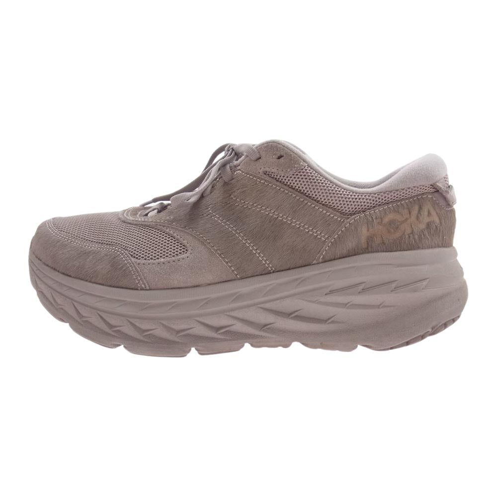 Engineered Garments エンジニアードガーメンツ 1127734 STCH HOKA ONE ONE BONDI L ホカ オネオネ ボンダイ ハラコ スニーカー ベージュ系 27cm【中古】
