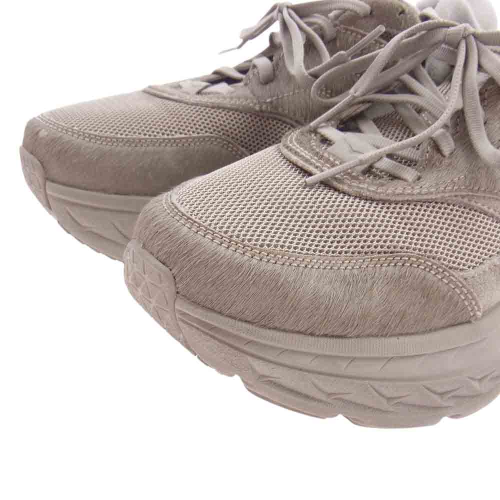 Engineered Garments エンジニアードガーメンツ 1127734 STCH HOKA ONE ONE BONDI L ホカ オネオネ ボンダイ ハラコ スニーカー ベージュ系 27cm【中古】
