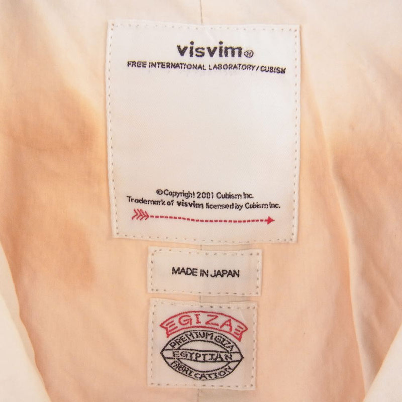 VISVIM ビズビム 18AW 0118205013015 GREASE MONKEY COAT GIZA C/NY ステンカラーコート ライトブラウン系 １【中古】