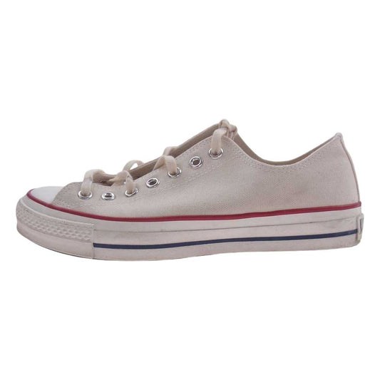 CONVERSE コンバース 6TH01 ALL STAR MADE IN JAPAN オールスター メイドインジャパン キャンバス ローカット スニーカー オフホワイト系 8.5【中古】