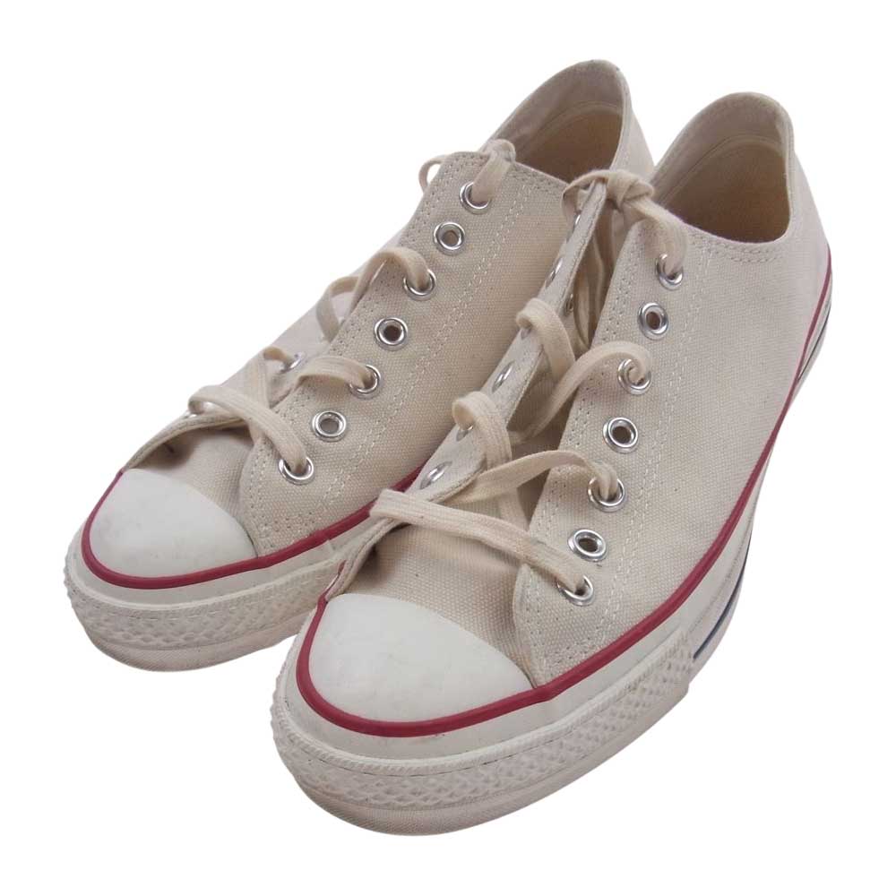 CONVERSE コンバース 6TH01 ALL STAR MADE IN JAPAN オールスター メイドインジャパン キャンバス ローカット スニーカー オフホワイト系 8.5【中古】