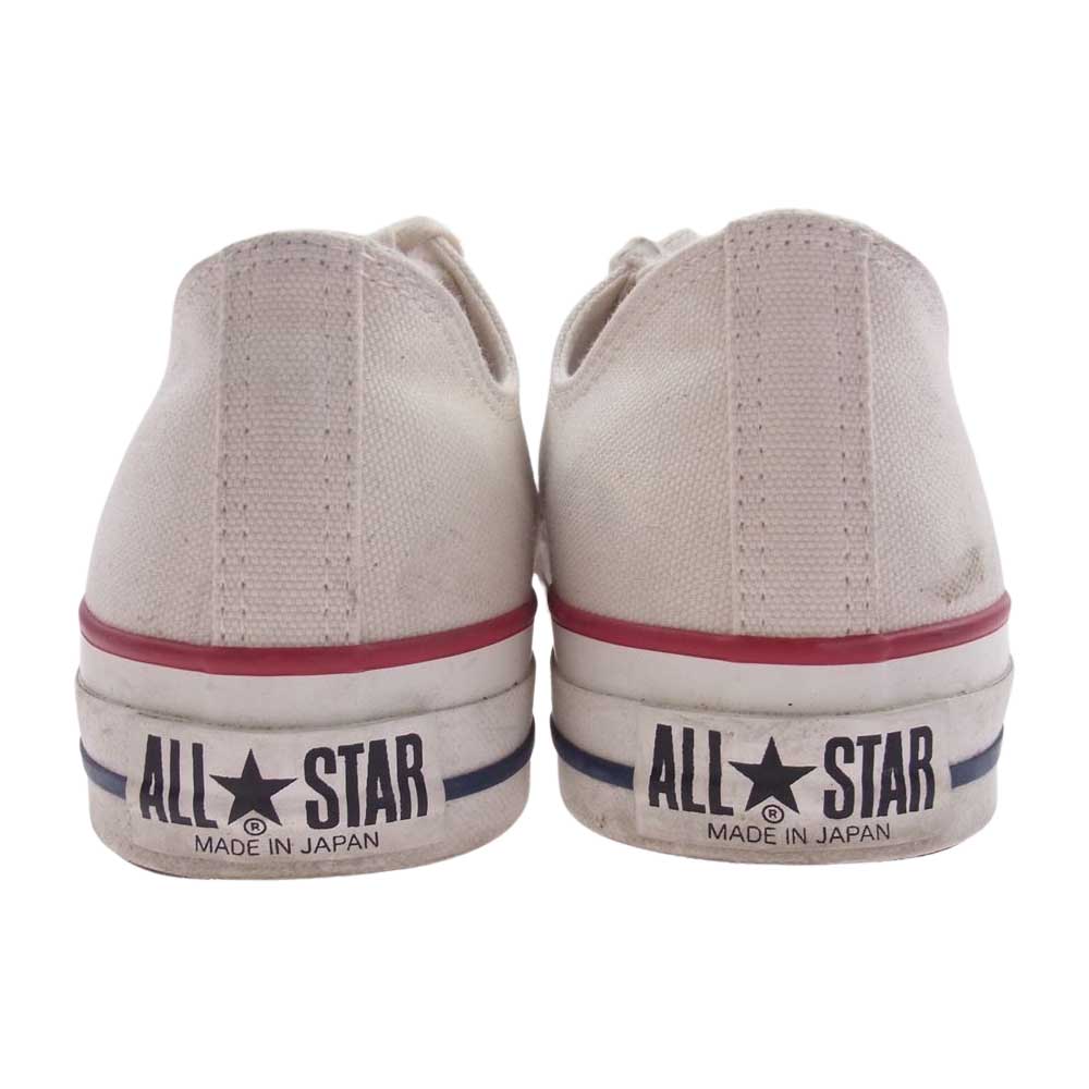 CONVERSE コンバース 6TH01 ALL STAR MADE IN JAPAN オールスター メイドインジャパン キャンバス ローカット スニーカー オフホワイト系 8.5【中古】