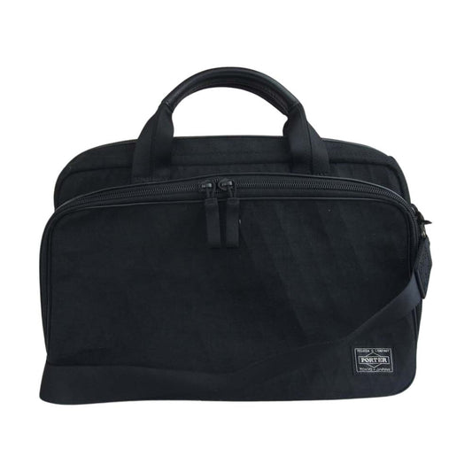 PORTER ポーター 737-07943 HYBRID ハイブリット 2WAY BRIEFCASE ブリーフケース ショルダーバッグ ブラック系【中古】