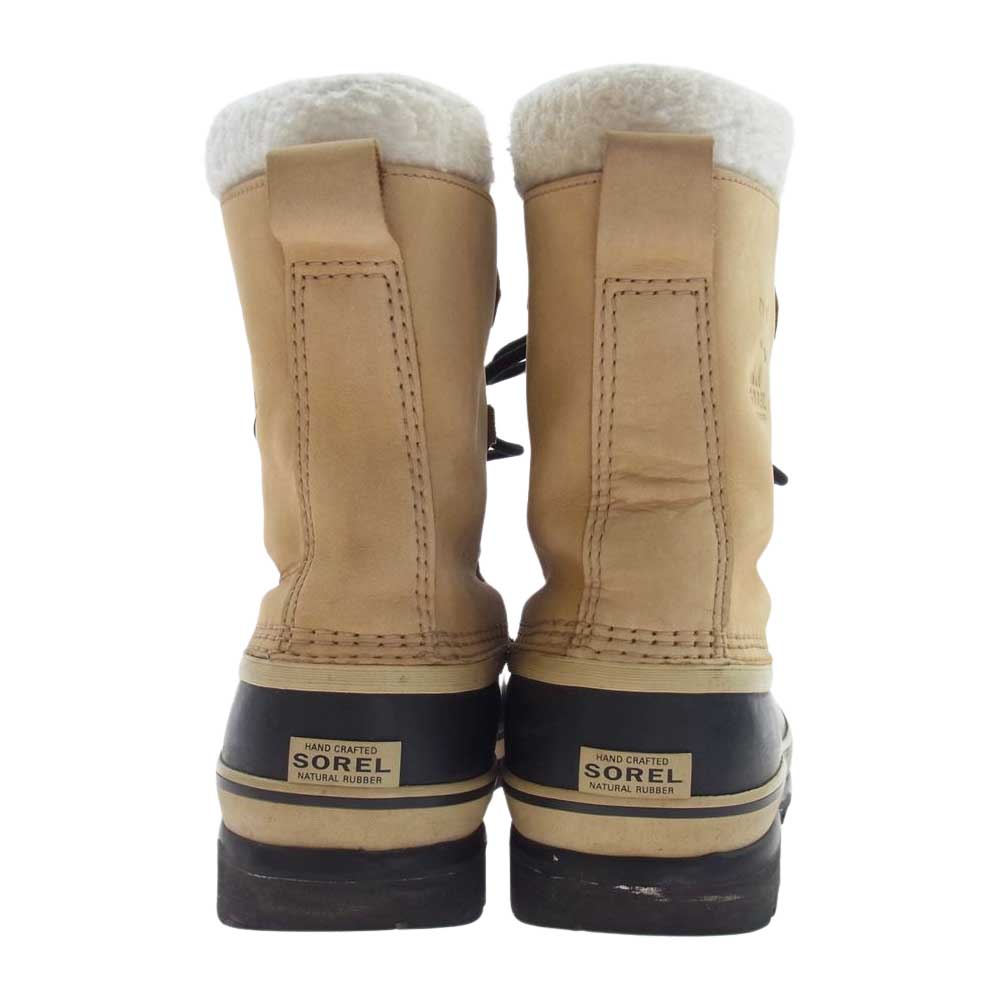 ソレル NM1000 CARIBOU カリブー ウォータープルーフ スノー ブーツ ベージュ系 ブラック系 24cm【中古】