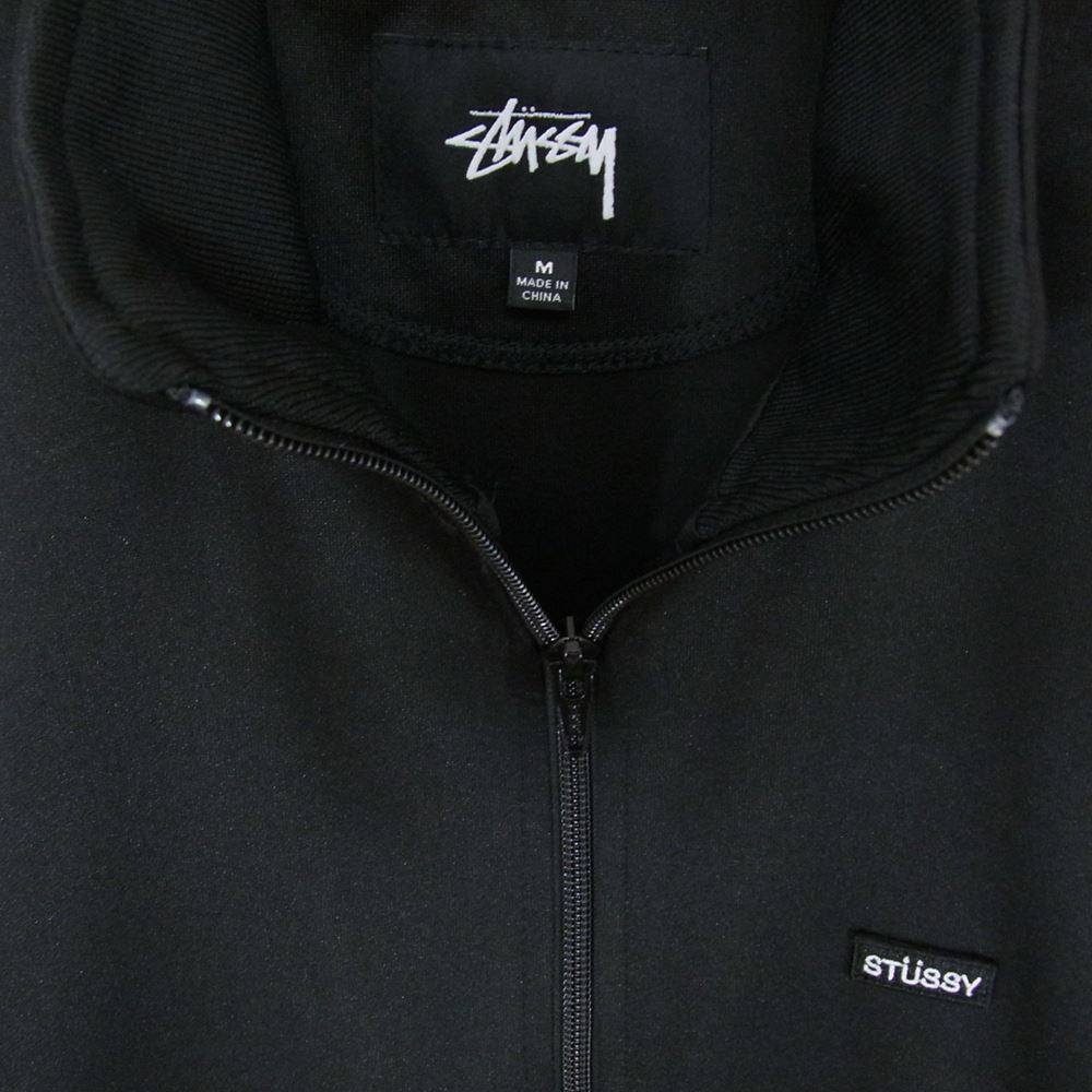 STUSSY ステューシー 115414 Textured Rib Track テクスチャード リブ ジャージ トラック ジャケット ブラック系 M【中古】