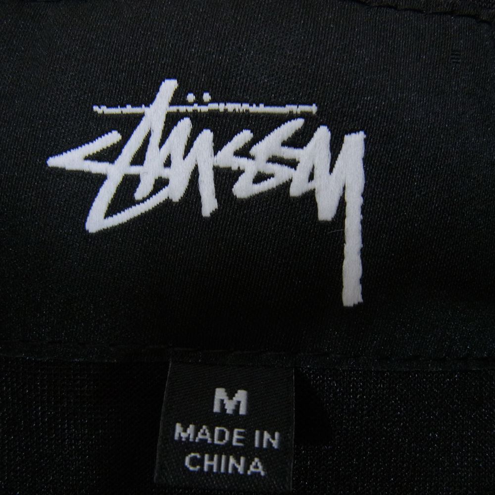 STUSSY ステューシー 115414 Textured Rib Track テクスチャード リブ ジャージ トラック ジャケット ブラック系 M【中古】