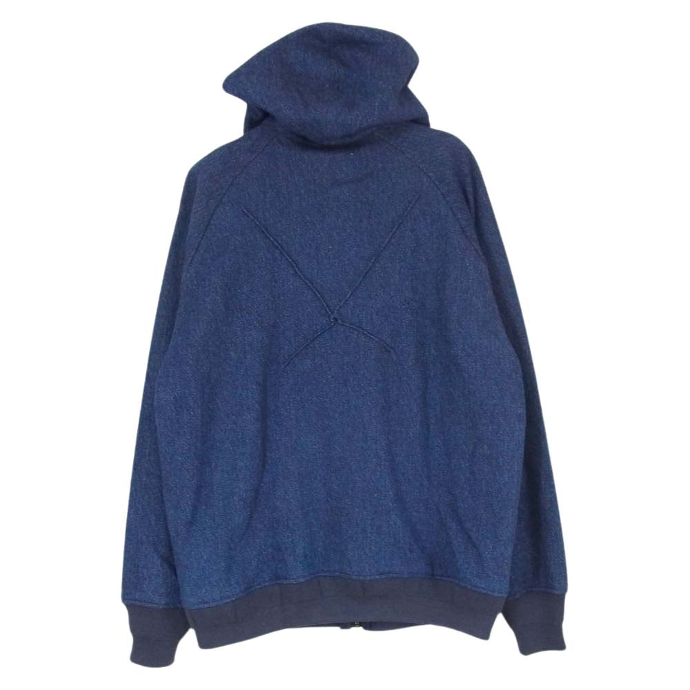 シャンティ インディゴ ジップ パーカー インディゴブルー系 M【中古】