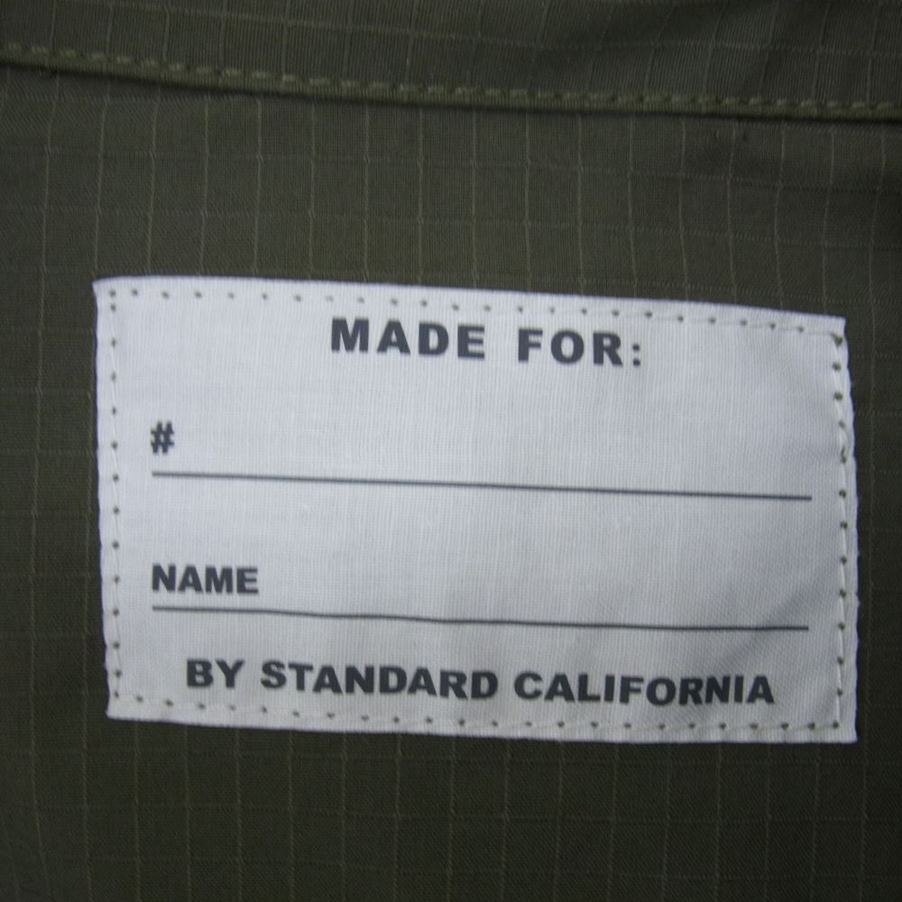 STANDARD CALIFORNIA スタンダードカリフォルニア Coolmax Stretch Ripstop Jungle Fatigue Jacket ジャングル ファティーグ ジャケット  モスグリーン系 MEIDIUM【中古】