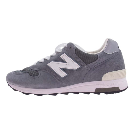 NEW BALANCE ニューバランス M1400GJ M1400 スエード メッシュ スニーカー グレー系 27.5cm【美品】【中古】