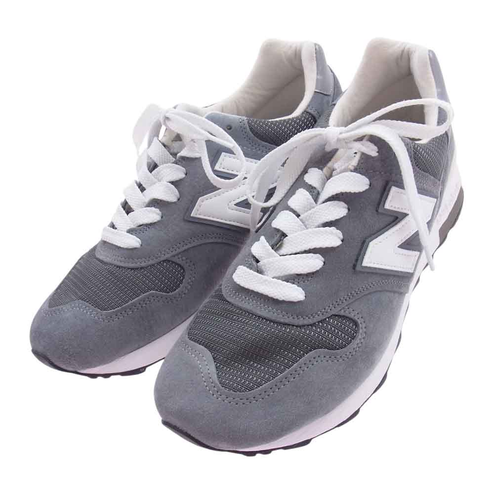 NEW BALANCE ニューバランス M1400GJ M1400 スエード メッシュ スニーカー グレー系 27.5cm【美品】【中古】