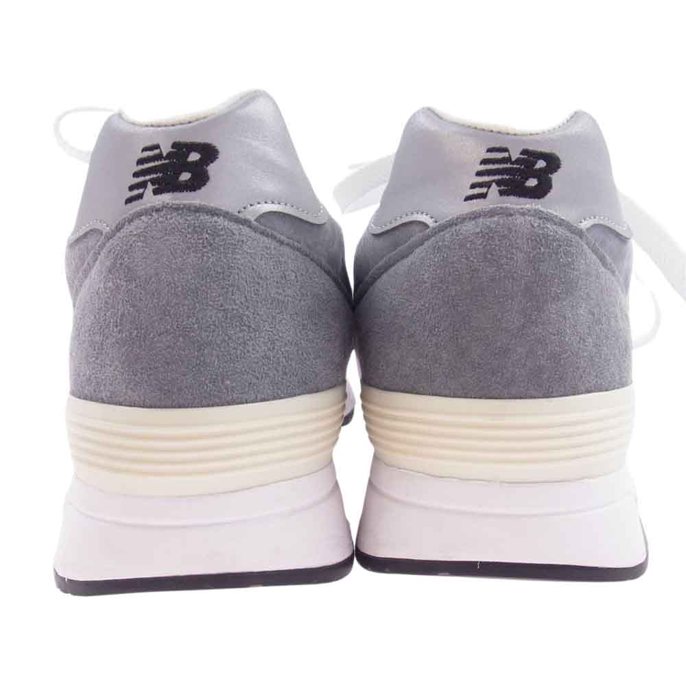 NEW BALANCE ニューバランス M1400GJ M1400 スエード メッシュ スニーカー グレー系 27.5cm【美品】【中古】