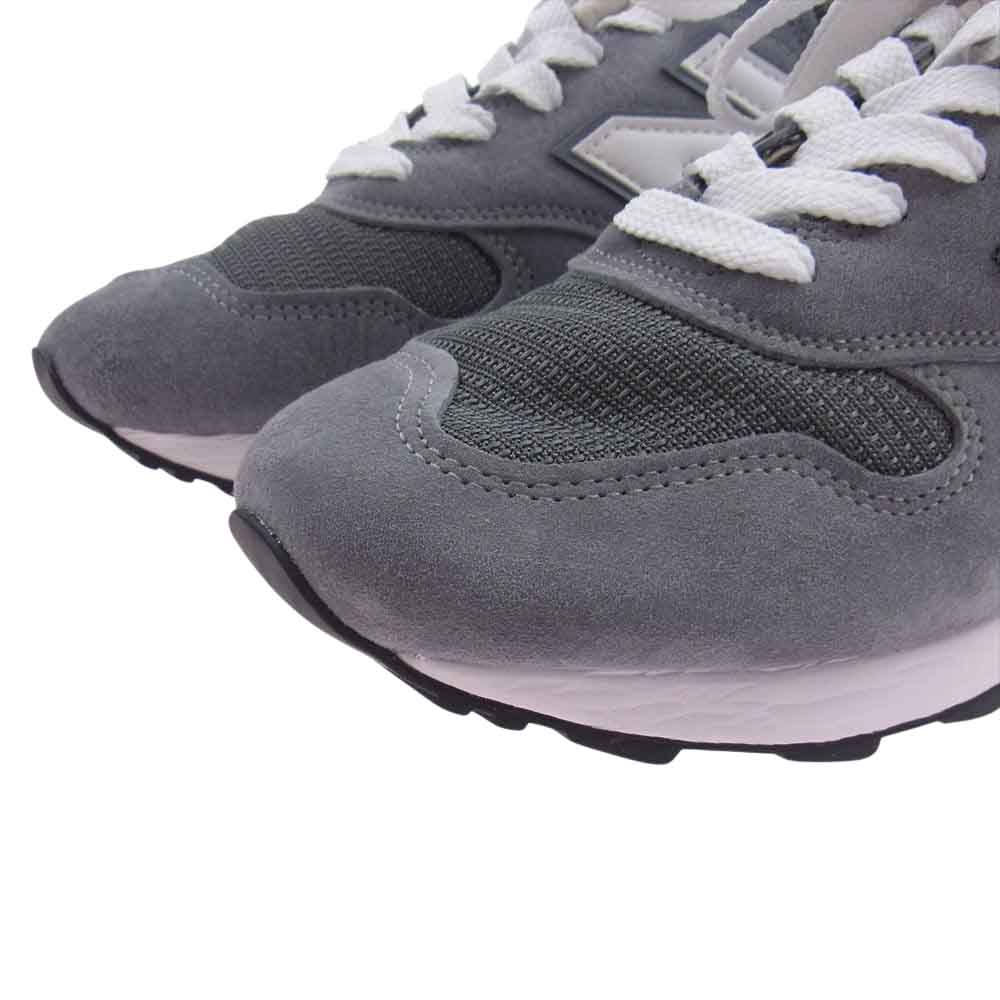 NEW BALANCE ニューバランス M1400GJ M1400 スエード メッシュ スニーカー グレー系 27.5cm【美品】【中古】