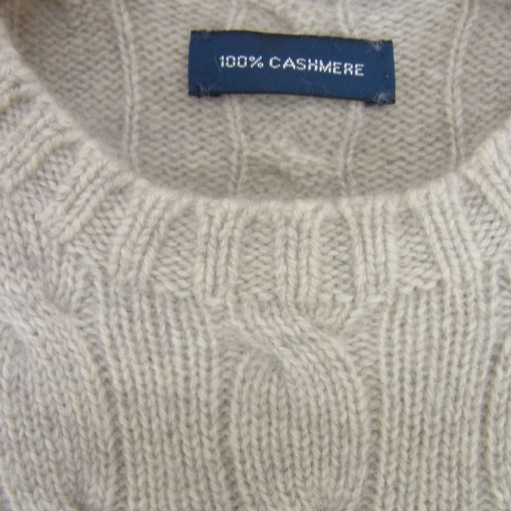 POLO RALPH LAUREN ポロ・ラルフローレン カシミヤ ニット セーター グレー系 M【中古】