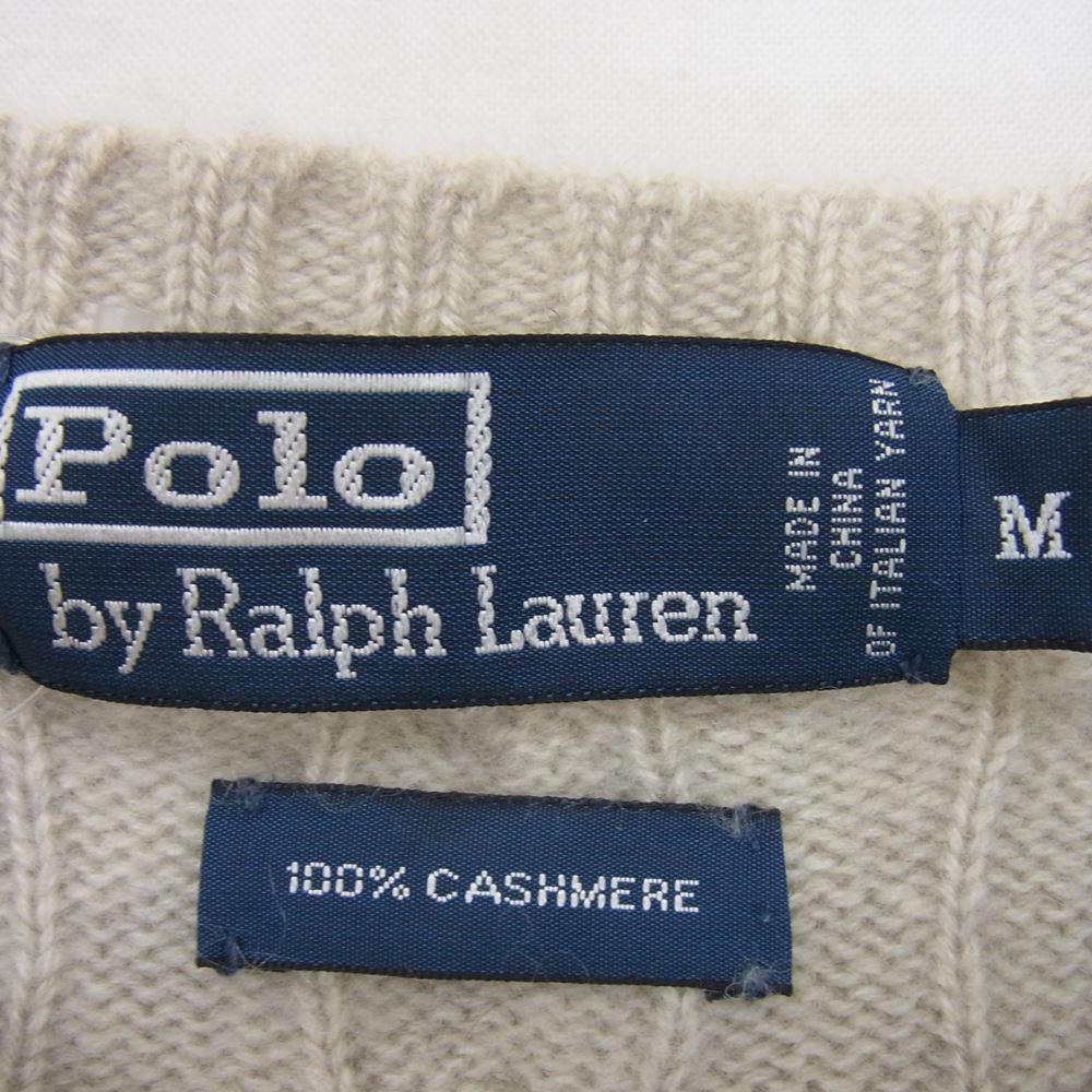 POLO RALPH LAUREN ポロ・ラルフローレン カシミヤ ニット セーター グレー系 M【中古】
